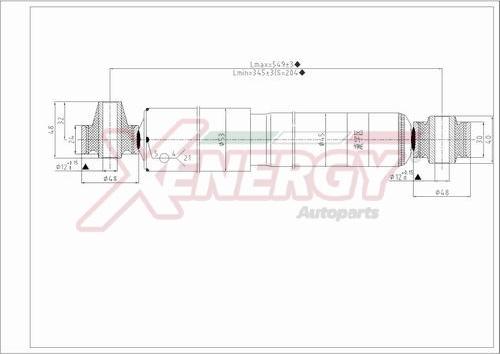 AP XENERGY X149349 - Shock Absorber autospares.lv