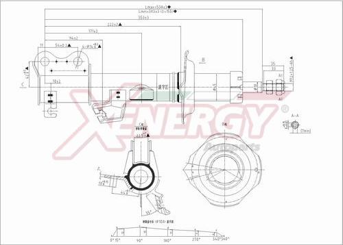 AP XENERGY X148332 - Shock Absorber autospares.lv