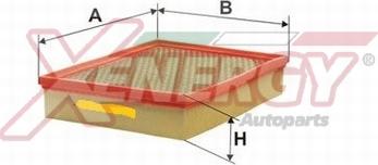 AP XENERGY X1591942 - Air Filter, engine autospares.lv