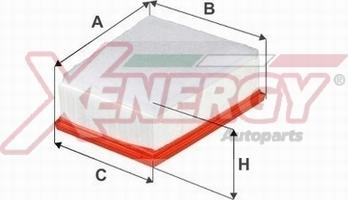 AP XENERGY X1591359 - Air Filter, engine autospares.lv