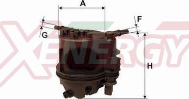 AP XENERGY X1510500 - Fuel filter autospares.lv