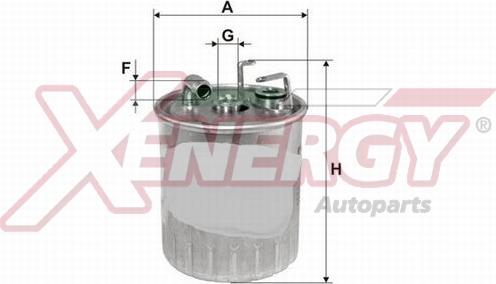 AP XENERGY X1510257 - Fuel filter autospares.lv