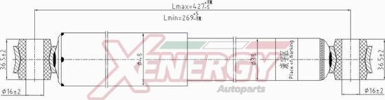 AP XENERGY X153343 - Shock Absorber autospares.lv