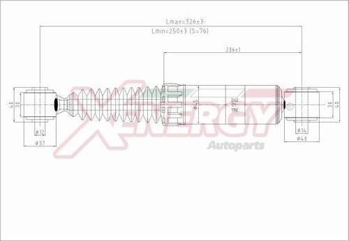 AP XENERGY X166341 - Shock Absorber autospares.lv