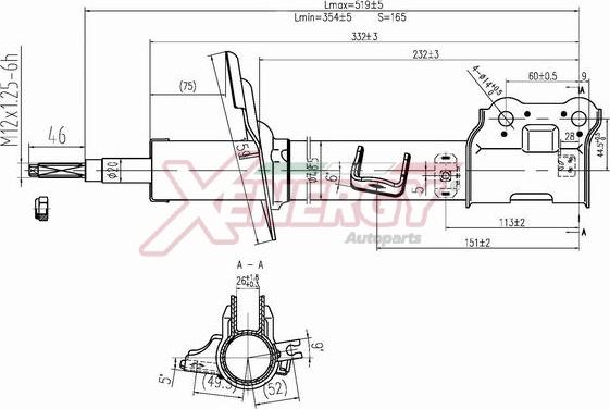 AP XENERGY X107338 - Shock Absorber autospares.lv