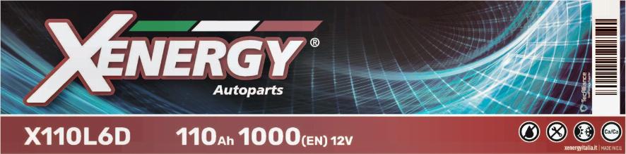 AP XENERGY X110L6D - Starter Battery autospares.lv