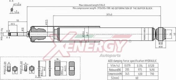 AP XENERGY X177553 - Shock Absorber autospares.lv