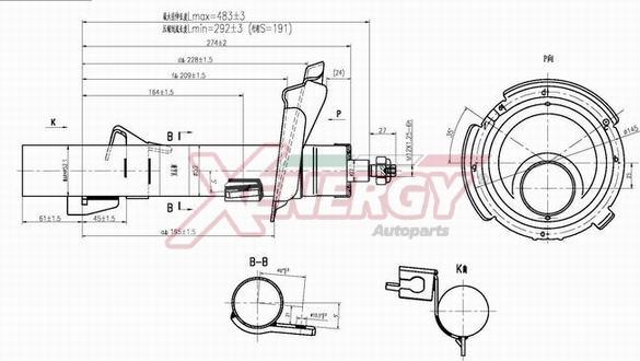 AP XENERGY X843334 - Shock Absorber autospares.lv