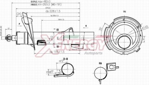 AP XENERGY X842334 - Shock Absorber autospares.lv