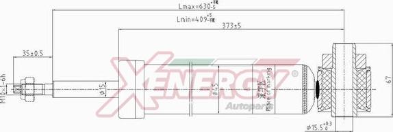 AP XENERGY X806344 - Shock Absorber autospares.lv