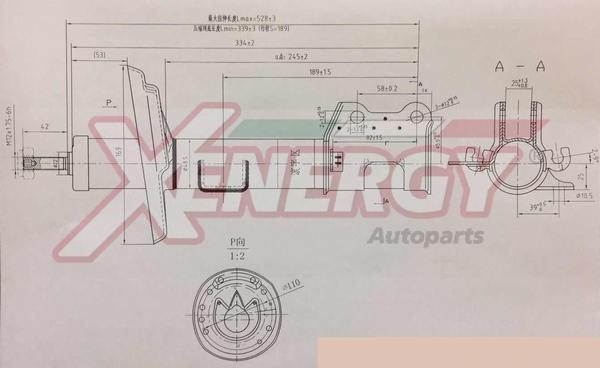 AP XENERGY X8004334 - Shock Absorber autospares.lv