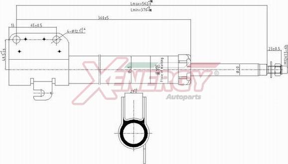 AP XENERGY X801332 - Shock Absorber autospares.lv