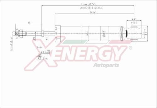 AP XENERGY X808343 - Shock Absorber autospares.lv