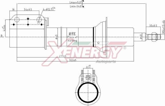 AP XENERGY X808333 - Shock Absorber autospares.lv