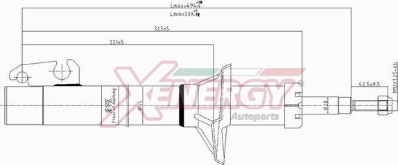 AP XENERGY X802633 - Shock Absorber autospares.lv