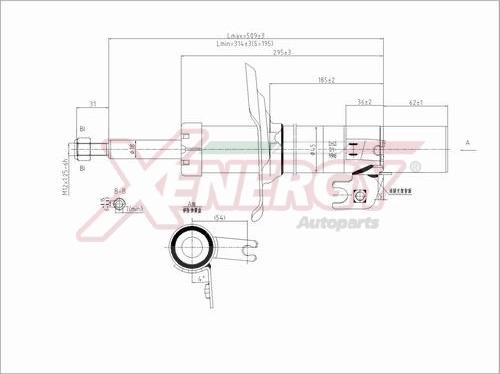 AP XENERGY X807332 - Shock Absorber autospares.lv