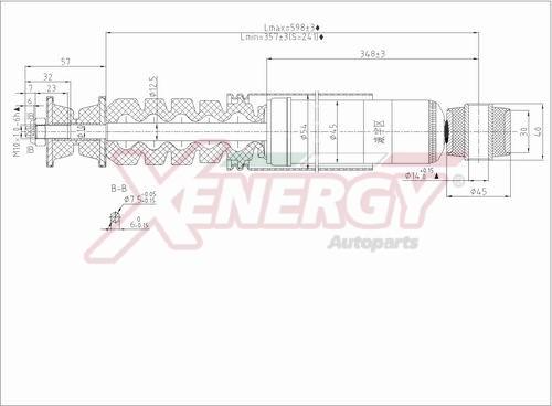 AP XENERGY X810344 - Shock Absorber autospares.lv