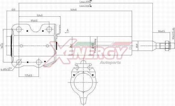 AP XENERGY X810335 - Shock Absorber autospares.lv