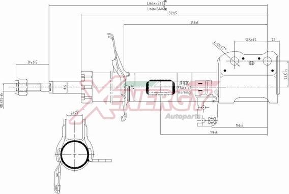 AP XENERGY X818334 - Shock Absorber autospares.lv