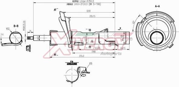 AP XENERGY X838334 - Shock Absorber autospares.lv