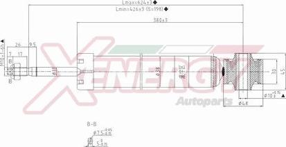 AP XENERGY X824343 - Shock Absorber autospares.lv