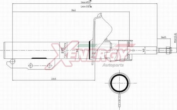 AP XENERGY X826333 - Shock Absorber autospares.lv