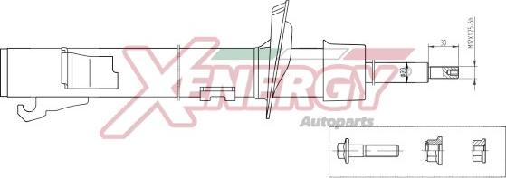 AP XENERGY X398333 - Shock Absorber autospares.lv