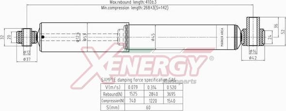 AP XENERGY X306344 - Shock Absorber autospares.lv