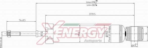 AP XENERGY X314344 - Shock Absorber autospares.lv