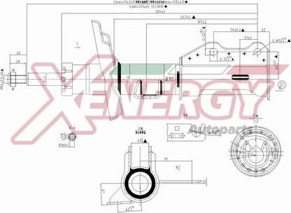 AP XENERGY X371339 - Shock Absorber autospares.lv