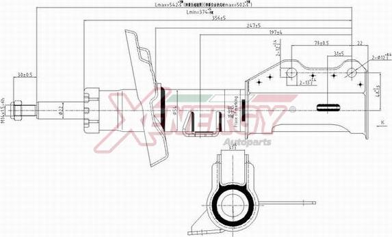 AP XENERGY X373339 - Shock Absorber autospares.lv