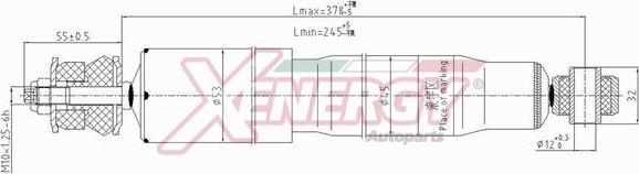 AP XENERGY X298344 - Shock Absorber autospares.lv