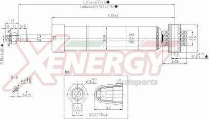 AP XENERGY X298343 - Shock Absorber autospares.lv