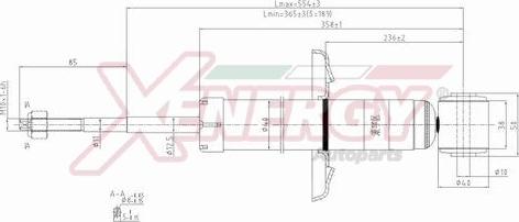 AP XENERGY X297343 - Shock Absorber autospares.lv