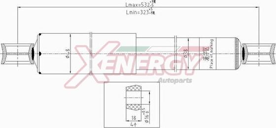 AP XENERGY X240443 - Shock Absorber autospares.lv