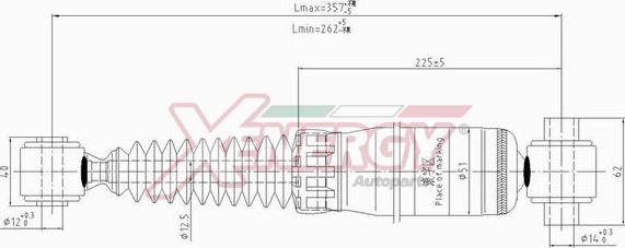 AP XENERGY X250341 - Shock Absorber autospares.lv