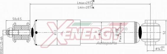 AP XENERGY X261344 - Shock Absorber autospares.lv