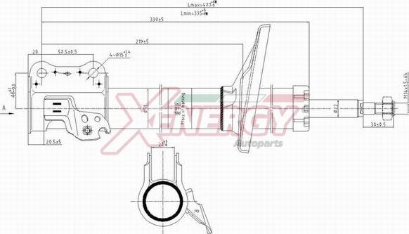 AP XENERGY X203334 - Shock Absorber autospares.lv