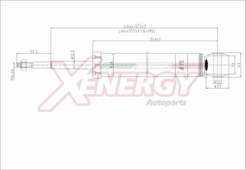 AP XENERGY X289343 - Shock Absorber autospares.lv