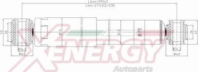 AP XENERGY X709344 - Shock Absorber autospares.lv
