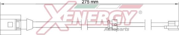 AP XENERGY X70348 - Warning Contact, brake pad wear autospares.lv