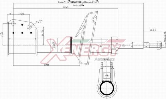 AP XENERGY X707633 - Shock Absorber autospares.lv