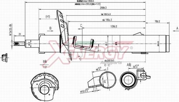 AP XENERGY X718339 - Shock Absorber autospares.lv