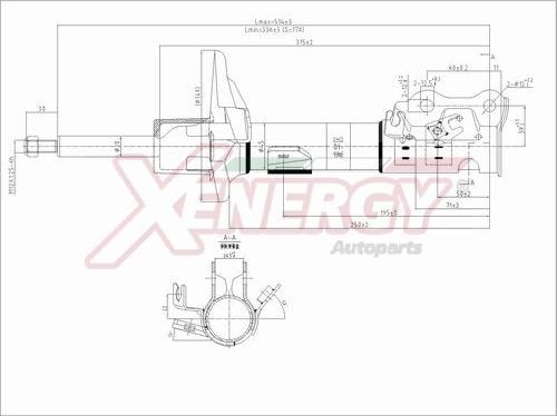 AP XENERGY X731338 - Shock Absorber autospares.lv