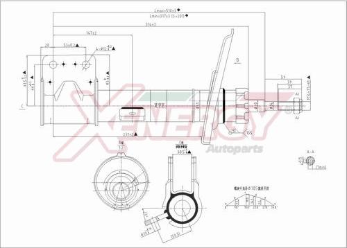 AP XENERGY X733338 - Shock Absorber autospares.lv