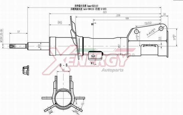 AP XENERGY X729339 - Shock Absorber autospares.lv