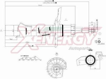 AP XENERGY X720339 - Shock Absorber autospares.lv