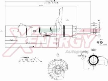 AP XENERGY X721339 - Shock Absorber autospares.lv