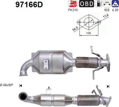 AS 97166D - Catalytic Converter autospares.lv