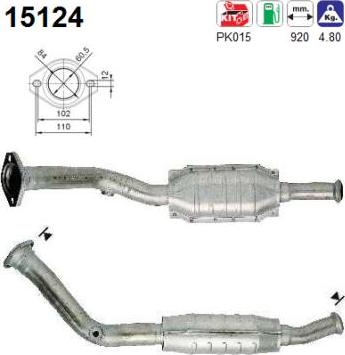 AS 15124 - Catalytic Converter autospares.lv